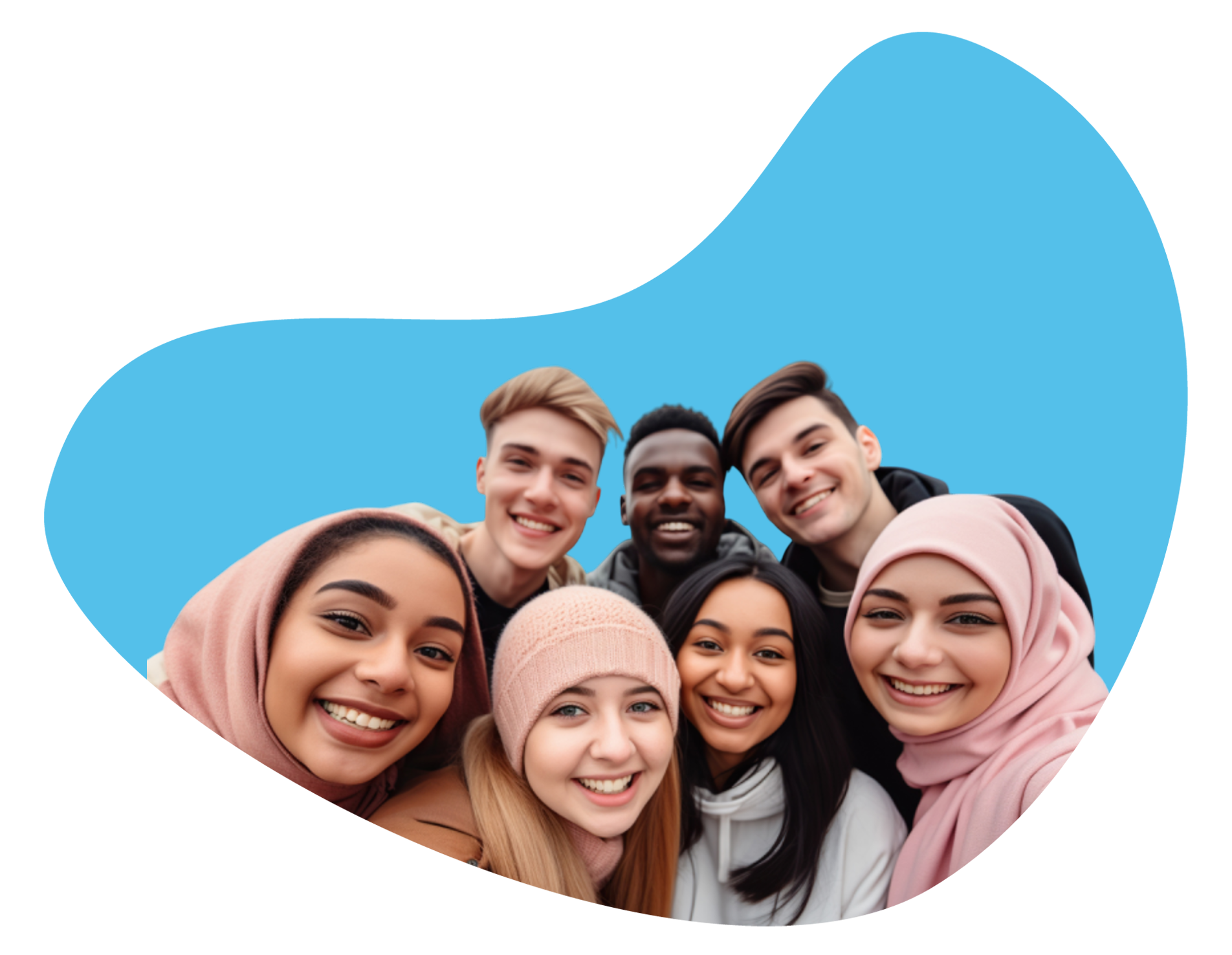Happy group of people